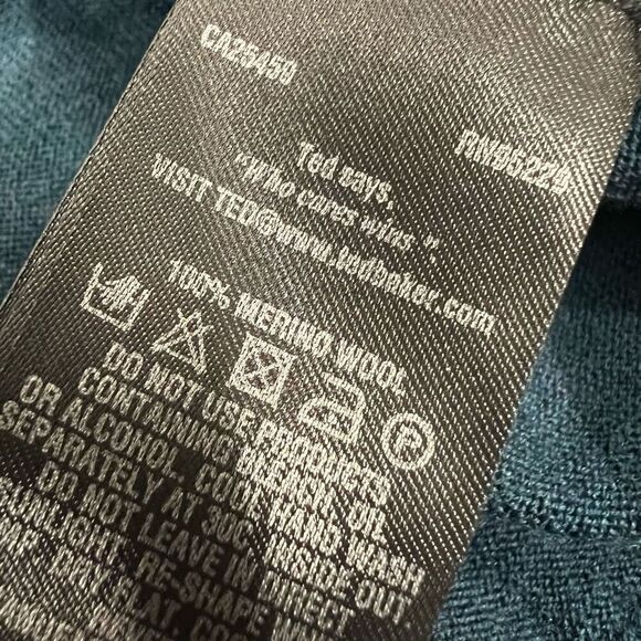 Enzo Mantovani Men’s Large Cashmere Italian Blue Knitted Pullover Polo Sweater - Picture 5 of 11